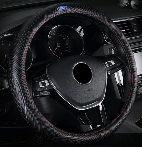 Чохол на кермо із натуральної шкіри Classic для автомобіля Ford 145238 фото