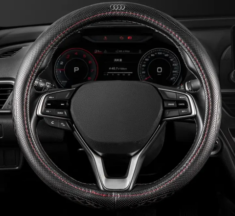Чохол на кермо із натуральної шкіри Classic для автомобіля Audi 1452353 фото