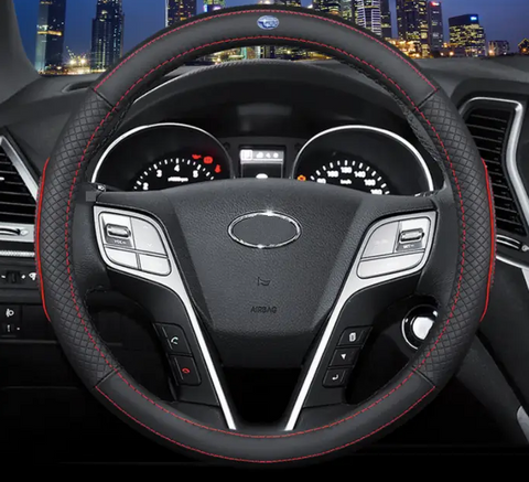 Чохол на кермо Circle із натуральної шкіри для автомобіля Subaru 02402 фото