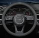 Чохол на кермо Deluxe із натуральної шкіри для автомобіля Audi 0007 фото 1