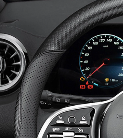 Чохол накладка на кермо із натуральної шкіри для автомобіля Nissan 4060 фото
