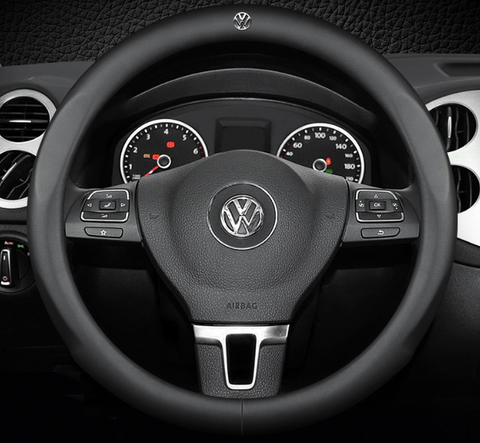 Чохол на кермо Lux Sleeky із натуральної шкіри для автомобіля Volkswagen 964571 фото
