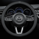 Чохол на кермо Lux Ultrathin із натуральної шкіри для автомобіля Mazda Чорний 200130 фото 1