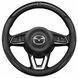 Ультратонкий чохол з натуральної шкіри та карбону на кермо автомобіля Mazda NP10 фото