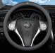 Чохол на кермо шкіряний ультратонкий однотонний для автомобіля Nissan 66443 фото 1