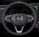 Чохол на кермо Lux Ultrathin із натуральної шкіри для автомобіля Honda Чорний 1991234 фото 1