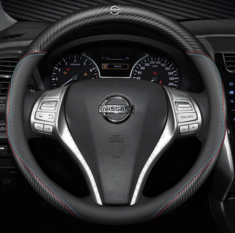 Чохол на кермо Nappa Carbon із натуральної шкіри для автомобіля Nissan 300890 фото