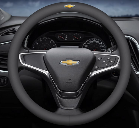 Чохол на кермо шкіряний ультратонкий однотонний для автомобіля Chevrolet 66450 фото