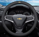 Шкіряний чохол на кермо автомобіля Chevrolet чорний 60047 фото 1