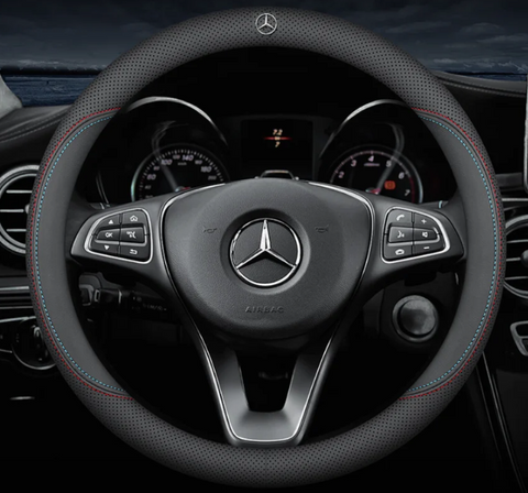 Чохол на кермо Nappa Lux із натуральної шкіри для автомобіля Mercedes 00222 фото