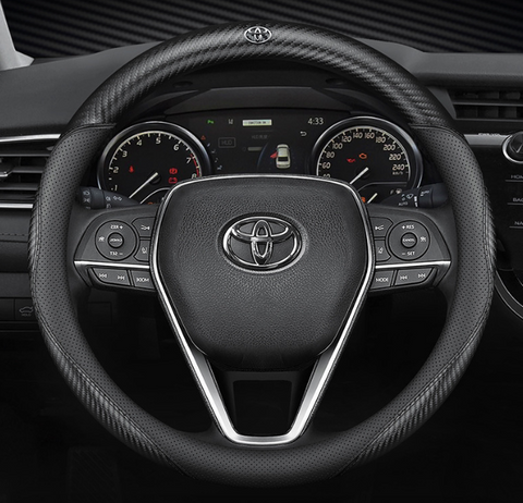 Чохол накладка на кермо із натуральної шкіри для автомобіля Toyota 4064 фото