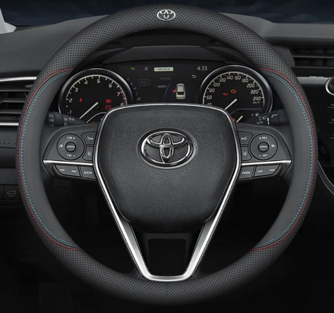 Чохол на кермо Nappa Lux із натуральної шкіри для автомобіля Toyota 00224 фото