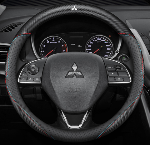 Чохол на кермо Nappa Carbon із натуральної шкіри для автомобіля Mitsubishi 300901 фото