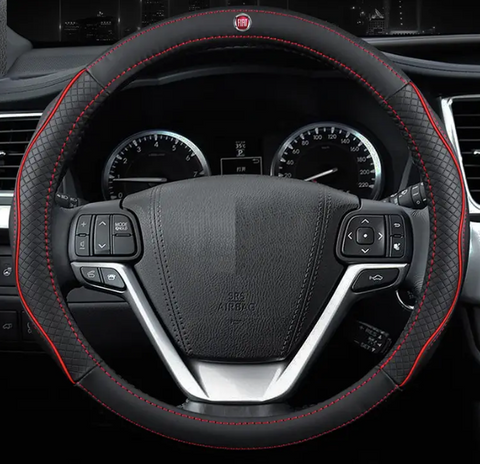 Чохол на кермо Circle із натуральної шкіри для автомобіля Fiat 00305 фото