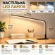 Настільна світлодіодна LED лампа з регулюванням яскравості чорна 105 фото 2